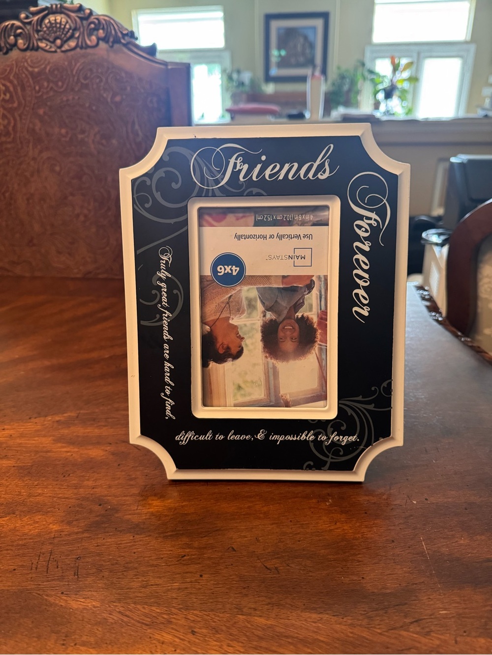 Friends Forever Black and White Decorative Photo Frame